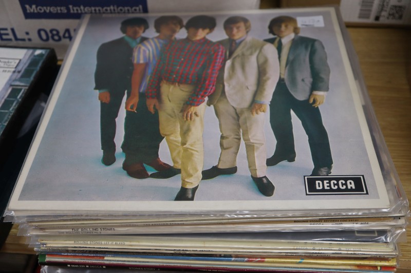 A collection of rare first press Rolling Stones LPs in excellent condition